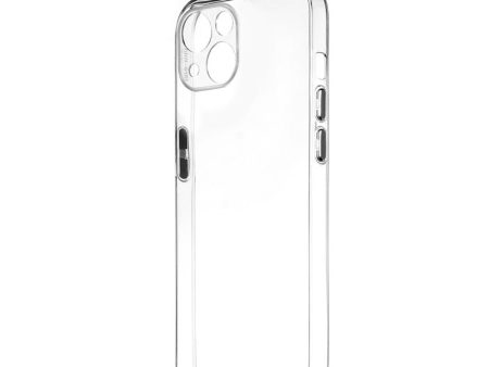 Transparent Back with Color Buttons Back Cover for Apple iPhone 13 Mini Online now