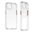 Transparent Back with Color Buttons Back Cover for Apple iPhone 13 on Sale