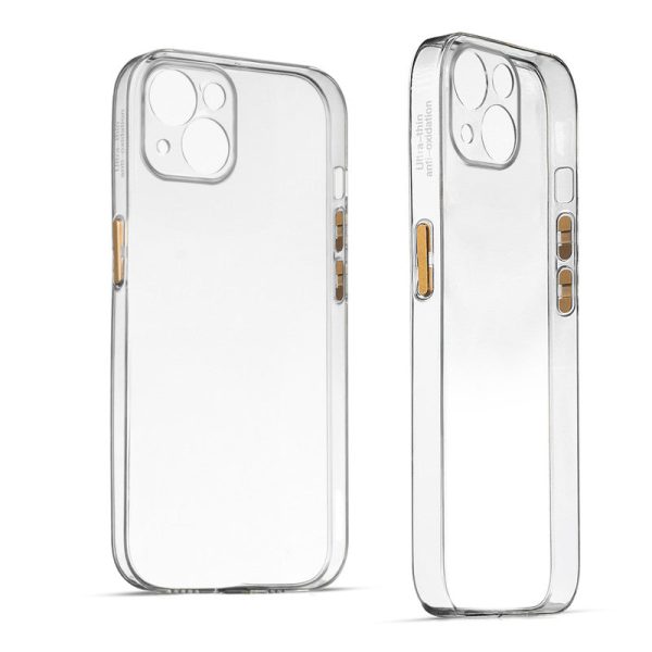 Transparent Back with Color Buttons Back Cover for Apple iPhone 13 on Sale