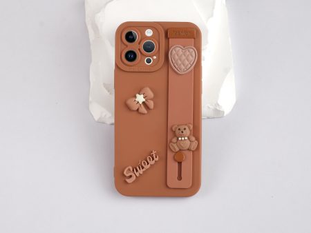 Cute Hand Strap Back Cover for Apple iPhone 14 Pro Supply