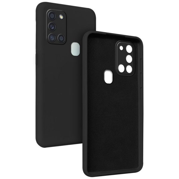 Premium Matte Silicone Back Cover for Samsung A21s Fashion