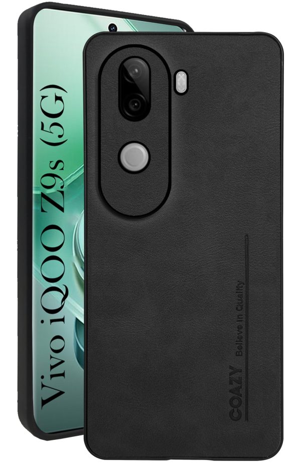 For Vivo iQOO Z9s Back Cover Case (Professional Vegan Leather | Camera Protection | Slim & Soft) Hot on Sale