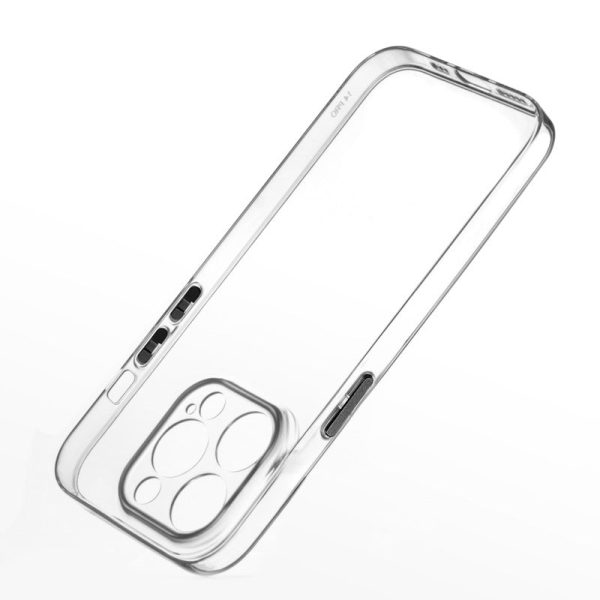 Transparent Back with Color Buttons Back Cover for Apple iPhone 14 Pro Fashion