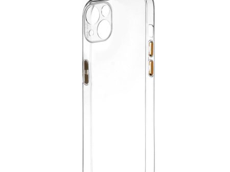 Transparent Back with Color Buttons Back Cover for Apple iPhone 13 on Sale