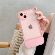 Cute Trendy Semi Transparent Foldable Built in Stand Back Cover for Apple iPhone X Discount