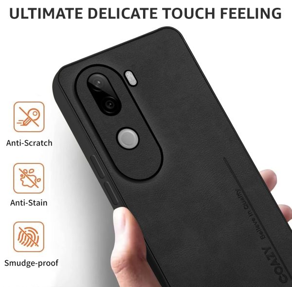 For Vivo iQOO Z9s Back Cover Case (Professional Vegan Leather | Camera Protection | Slim & Soft) Hot on Sale