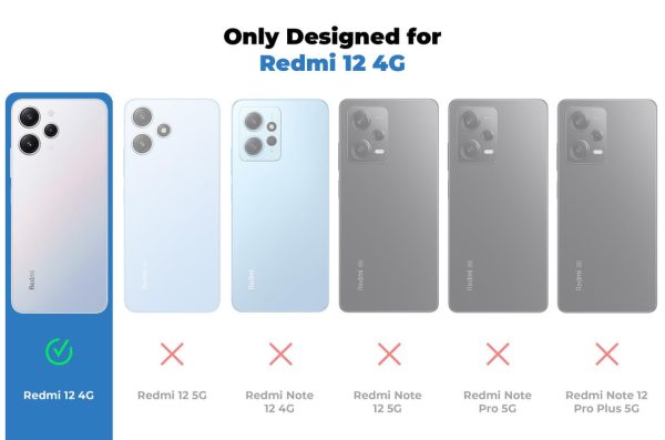 Premium Matte Silicone Back Cover for Redmi 12 4G For Discount