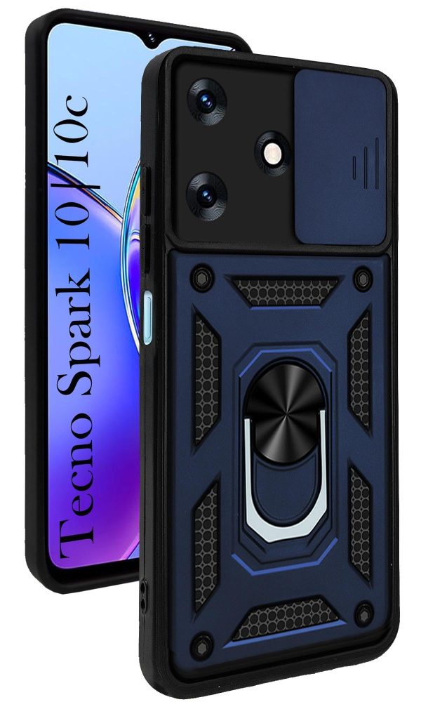 For Tecno Spark 10 | Tecno Spark 10C Back Cover Case (Hybrid Dual Armor Polycarbonate) Online now