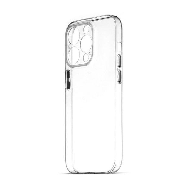 Transparent Back with Color Buttons Back Cover for Apple iPhone 14 Pro Fashion