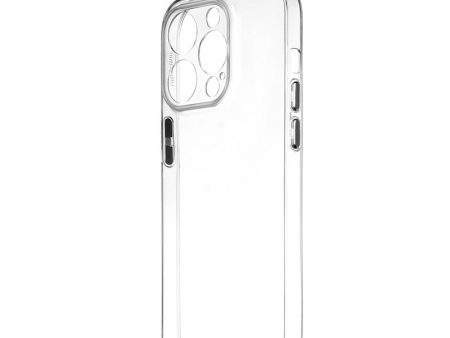 Transparent Back with Color Buttons Back Cover for Apple iPhone 13 Pro Max Online Sale