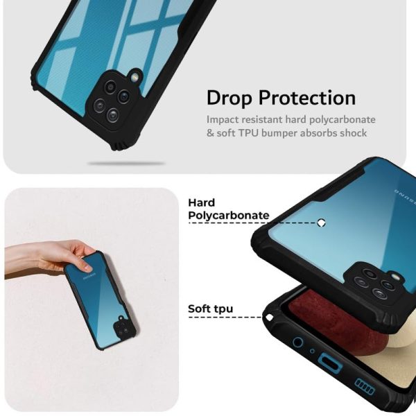 Premium Acrylic Transparent Back Cover for Samsung A12 For Cheap