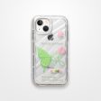 Butterfly Printed Transparent Back Cover for Apple iPhone 14 Online Sale