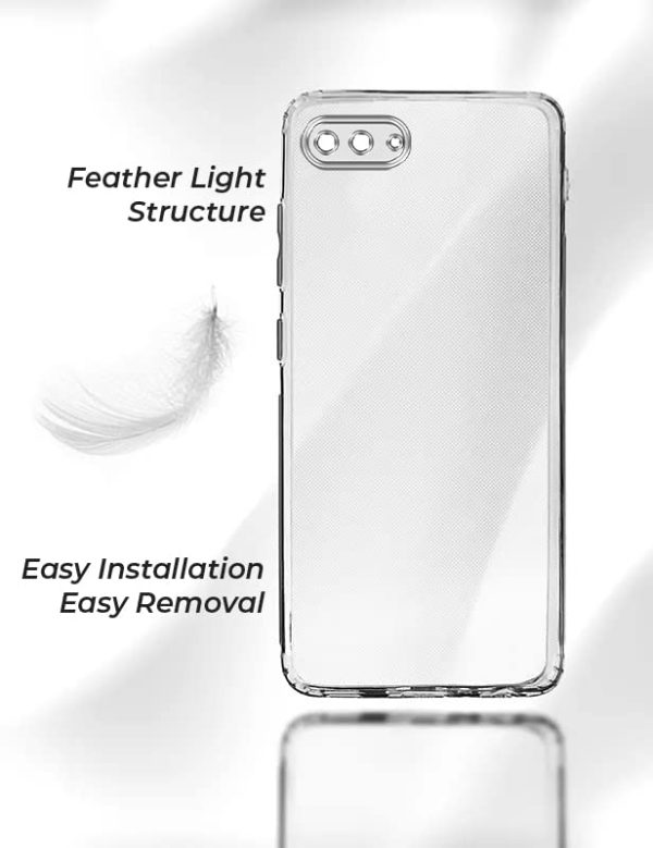 For Oppo A3s Back Cover Case (Silicone Crystal Clear | Pure Camera Protection | Soft and Flexible for Charger and Headphone sockets | Shockproof Bumpers) For Discount