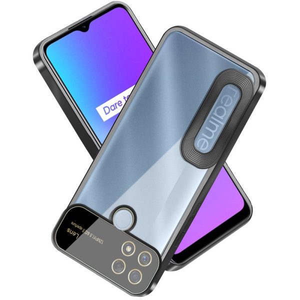 Transparent Camera Lens Protection Back Cover for Realme C25 Fashion