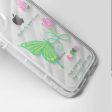 Butterfly Printed Transparent Back Cover for Apple iPhone 14 Online Sale