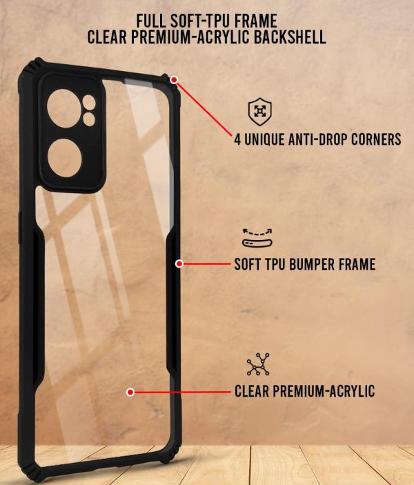 For Oppo Reno7 5G | Reno 7 5G Back Cover Case (Shockproof with Polycarbonate Clear Panel) Online