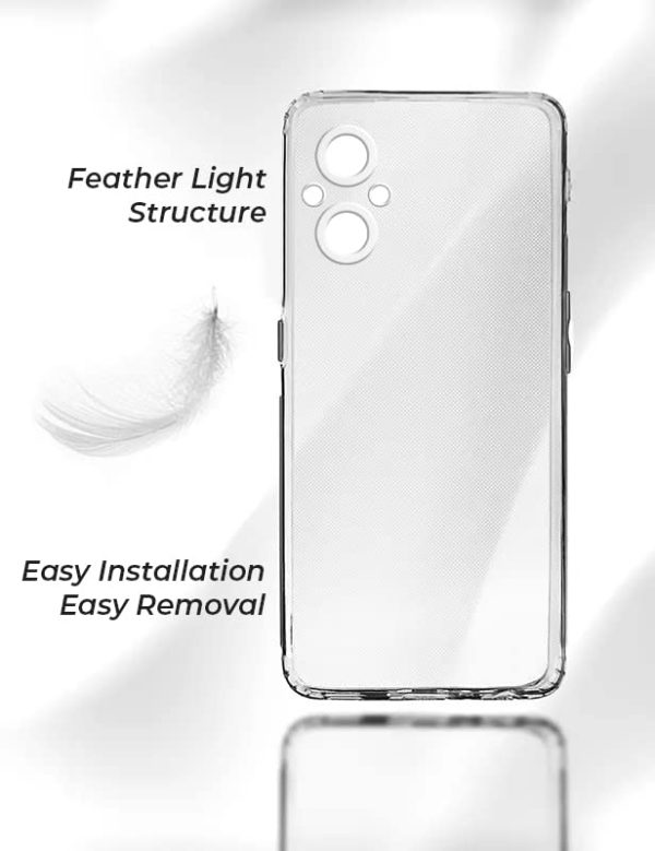 For Oppo F21 Pro 5G Back Cover Case (Silicone Crystal Clear | Pure Camera Protection | Soft and Flexible for Charger and Headphone sockets | Shockproof Bumpers) Supply