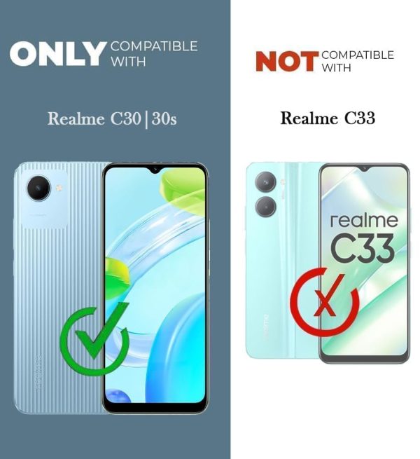 For Realme C30 | C30S Flip Cover Case (Professional Dual Stitch Leather Elegant Finish) Online Sale