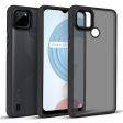 Translucent Matte Back Case Cover for Realme C21y | Realme C25y | Anti-Slip Back | Smooth Sides Soft -Black Online Sale