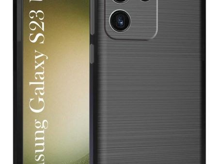 For Samsung Galaxy S23 Ultra Back Case Cover (Armor Case | Carbon Fiber | Soft | Flexible) For Cheap