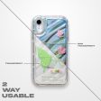 Butterfly Printed Transparent Back Cover for Apple iPhone 14 Online Sale