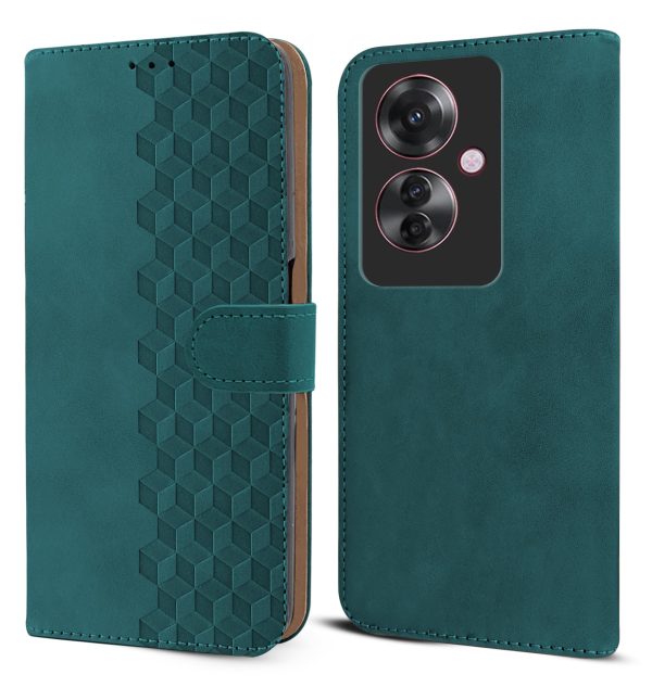 For Oppo F25 Pro 5G Flip Cover Case(Professional Velvet Cube Desing | Card Pockets Wallet & Stand | Magnetic Closure) Online