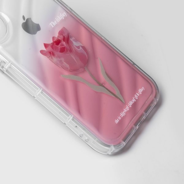 Tulip Flower Print Transparent Back Cover for Apple iPhone 7 Hot on Sale