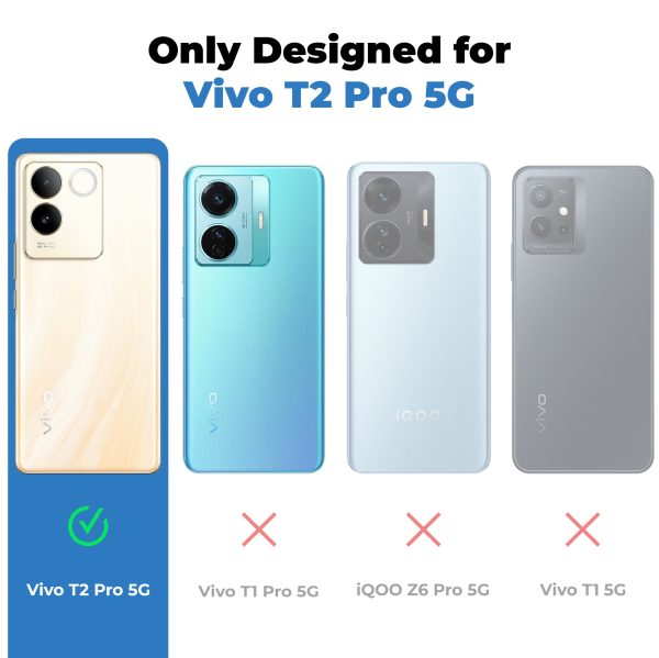 Premium Matte Silicone Back Cover for Vivo T2 Pro 5G For Discount