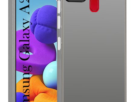 For  Samsung Galaxy A21s Hard Back Cover Case (Velvet Touch | Professional Glossy Finish | Camera Protection Bump) Online