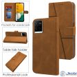 For Vivo Y21 2021 Flip Cover Case (Stitched Leather with Magnetic Closure) For Sale