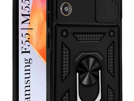 For Samsung Galaxy F55 5G | M55 5G (Hybrid Dual Armor Polycarbonate) Back Case Cover Fashion