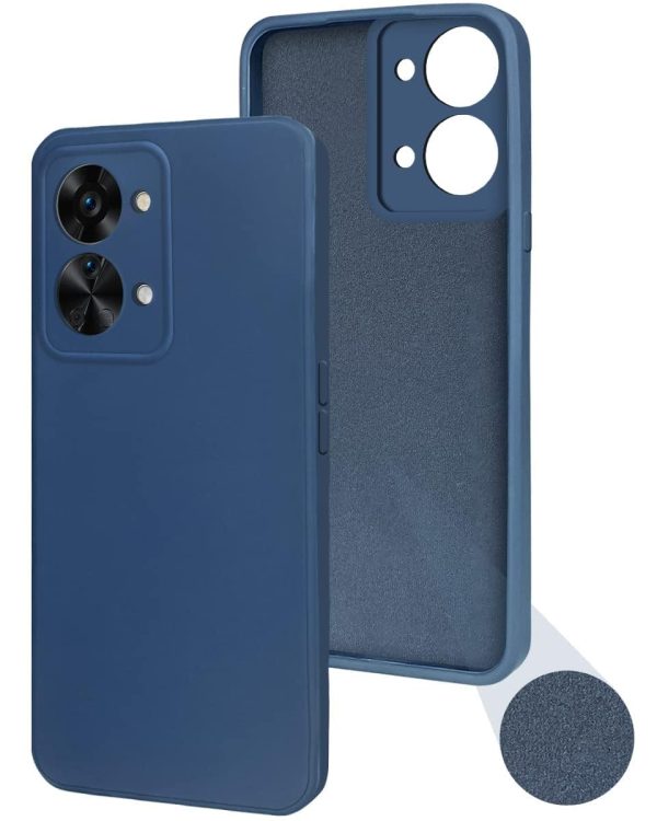 For OnePlus Nord 2T 5G Back Cover Case (Matte Finish Silicone with Inside Fiber Cloth) For Cheap