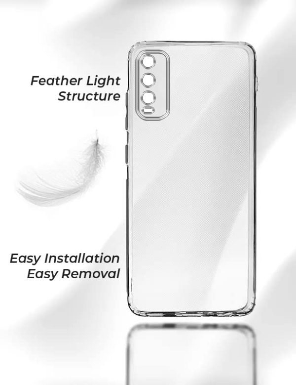 For Vivo Y11s Back Cover Case (Silicone Crystal Clear | Pure Camera Protection | Soft and Flexible for Charger and Headphone sockets | Shockproof Bumpers) For Sale