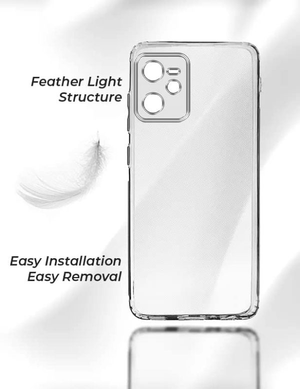 For Realme C35 Back Cover Case ( Silicone Crystal Clear | Pure Camera Protection | Soft and Flexible for Charger and Headphone sockets | Shockproof Bumpers | Transparent) Online