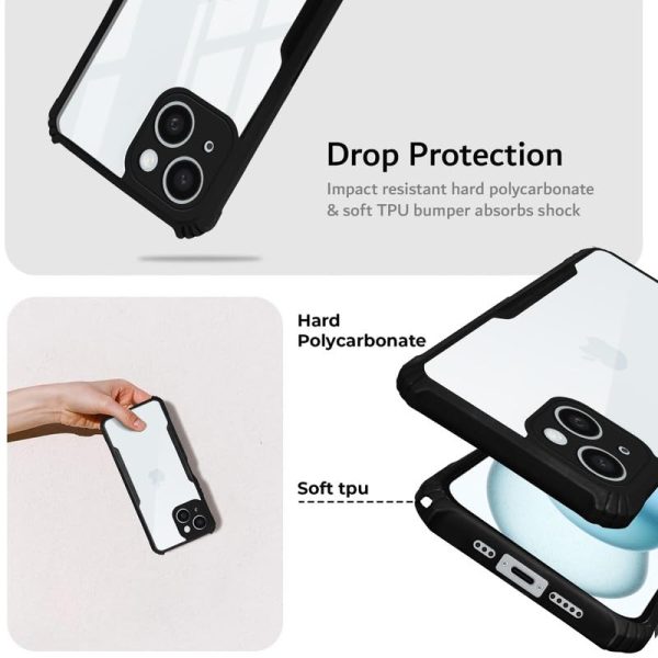 Premium Acrylic Transparent Back Cover for iPhone 15 Supply