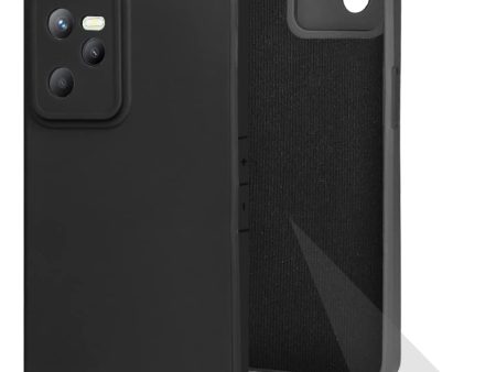 For Realme C35 Back Cover Case (Matte Finish Silicone with Fiber Cloth) Online Sale