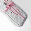 Ribbon Print Transparent Back Cover for Apple iPhone 14 Pro Max Supply