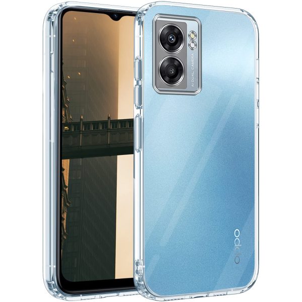 For Oppo A77 4G | Oppo A77s Back Cover Case (Silicone Crystal Clear | Pure Camera Protection | Soft and Flexible for Charger and Headphone sockets | Shockproof Bumpers | Transparent) For Discount