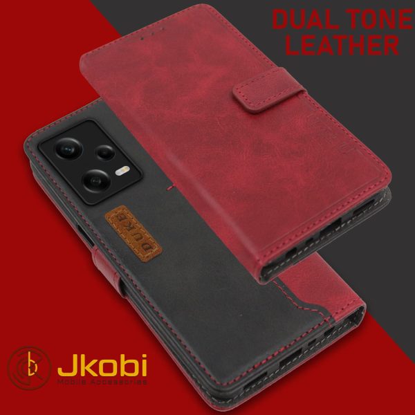 For Redmi Note 12 5G Flip Cover Case (Professional Dual Leather Finish) Hot on Sale