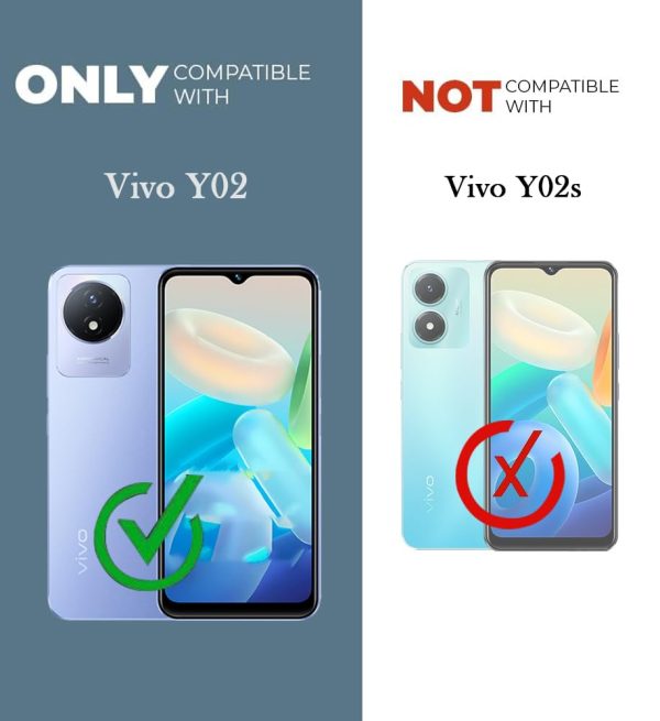 For Vivo Y02 Flip Cover Case (Professional Line Pattern| Magnetic Closure | Inner TPU | Inbuilt Stand & Pockets | Office Wallet Style Flip Cover) Fashion