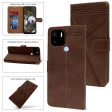 For Poco C50 Flip Cover Case (Professional Line Pattern| Magnetic Closure | Inner TPU | Inbuilt Stand & Pockets | Office Wallet Style Flip Cover) Sale