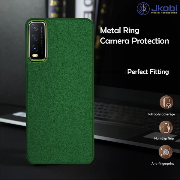 For Vivo Y20A | Y20T | Y20G Back Cover Case (Minimalist Professional Leather | Shockproof Metal Camera Protection) For Sale