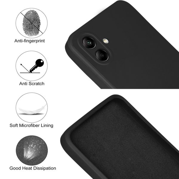 For Samsung Galaxy A04 | A04E Back Cover Case ( Matte Finish Silicone with Inside Fiber cloth) Hot on Sale