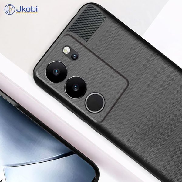 For Vivo V29 | Vivo V29 Pro 5G Back Cover (Hybrid Armor Case | Carbon Fiber Shockproof | Soft and Flexible) Online Hot Sale