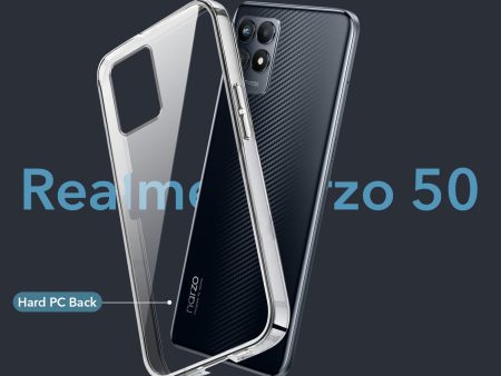 For  Realme Narzo 50 Back Cover Case (Hard Anti Yellow Clear Case | Drop & Camera Protection | Shockproof Polycarbonate) Online