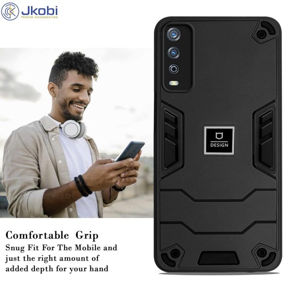 For Vivo Y11s Back Cover Case (Lightweight Hybrid Armor Shockproof Polycarbonate) For Discount