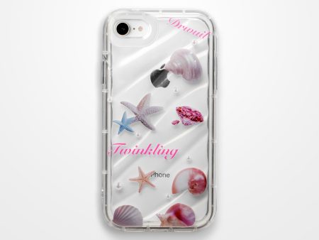 Cute Starfish Printed Transparent Back Cover for Apple iPhone 7 Sale