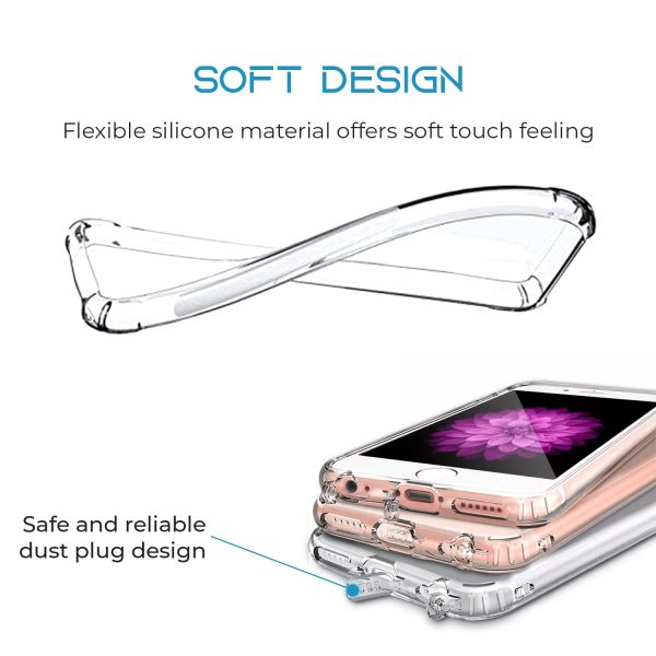 For Tecno Spark 6 Go Back Cover Case (Silicone Crystal Clear | Pure Camera Protection | Soft and Flexible for Charger and Headphone sockets | Shockproof Bumpers) Discount