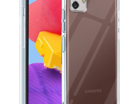 For Samsung Galaxy M13 5G Back Cover Case (Silicone Crystal Clear | Pure Camera Protection | Soft and Flexible for Charger and Headphone sockets | Shockproof Bumpers) Online Sale