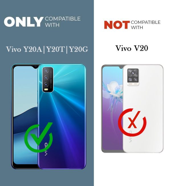 For Vivo Y20A | Y20T | Y20G Back Cover Case (Minimalist Professional Leather | Shockproof Metal Camera Protection) For Sale